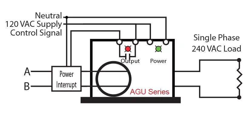 AGU Wiring - 1 Phase 240 VAC