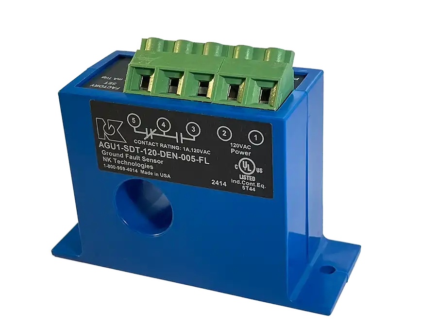 This is the NK Technologies AGU-Series Ground Fault Relay.